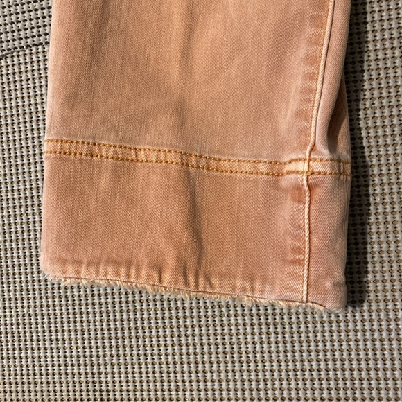 J Jill Denim Jeans Sz 12 Orange Cropped Authentic Fit Mid Rise Stretch Casual - Picture 3 of 7